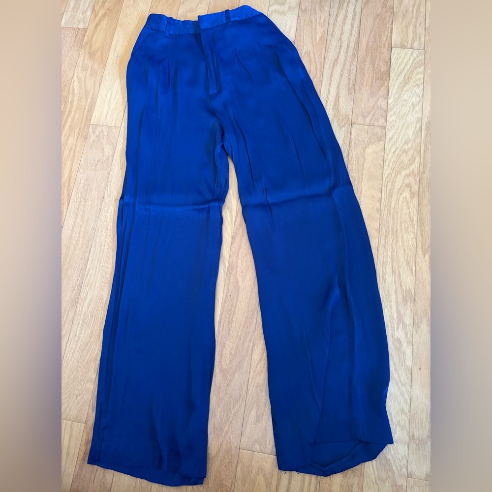 Zara Blue Wide Leg Pants